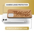thumbnail image 6 of Case Yard Wooden Case Outside Soft TPU Silicone, Slim Fit Shockproof Wood Protective Phone Cover for Girls Boys Men and Women, Supports Wireless Charging Aloha Design case for iPhone-12-Mini, 6 of 7