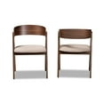 thumbnail image 2 of Baxton Studio Danton Beige and Brown Finished Wood Dining Chair (Set of 2), 2 of 7