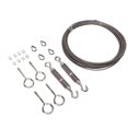 thumbnail image 1 of Strings Light Hanging Kit, Stainless Steel  Waterproof Easy To Assemble Rustproof Wire Rope Kit  For Tent For Garden, 1 of 8