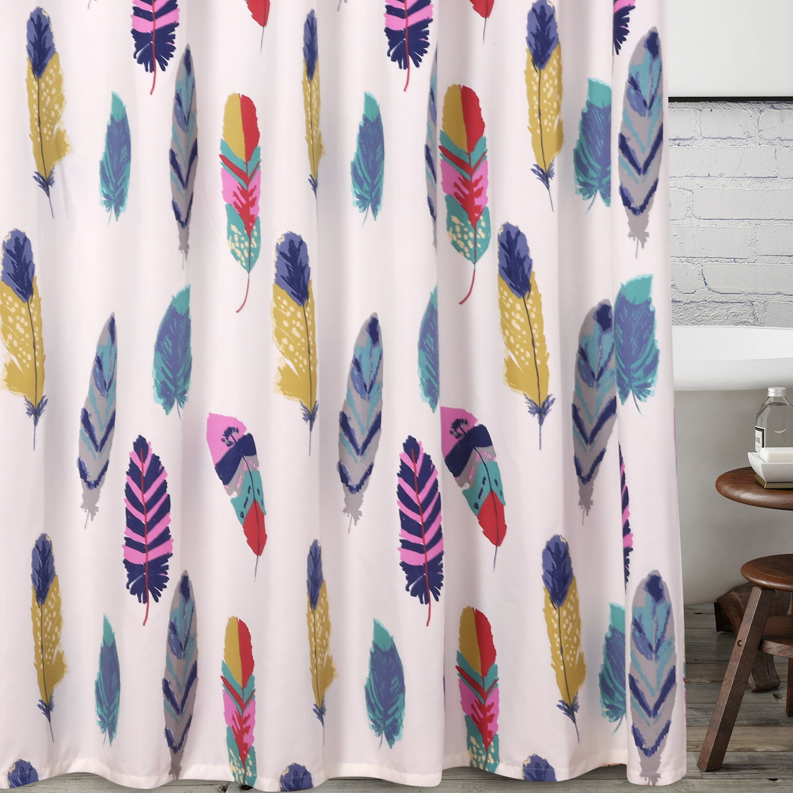 72x72"Beauty Shadow Bathroom Polyester Fabric Shower Curtain Mat Hook 2013 