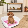 thumbnail image 4 of Orinal para Perros Yinane Interior con Cerca Rosado, 4 of 8