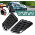 thumbnail image 4 of 2PCS Universal Hood Air Vents for Car Hood Scoop, Bonnet Vent Hood Air Intake Trim Cover (Black), 4 of 5