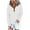 White-B, variant on Women's Henley Hoodie Sweatshirt Drawstring Color Block Hooded Pullover Casual Lightweight Sweatshirts with Pocket