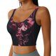 thumbnail image 2 of Fotbe Mesmerizing Pink Jellyfish Sujetador Deportivo Largo sin Aros para Mujer con Almohadillas y Soporte Medio, Transpirable y Absorbente, Camiseta Tipo Chaleco o Tank Top-Large, 2 of 8