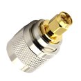 thumbnail image 3 of Adaptador UHF macho a SMA macho tipo M conector recto coaxial RF convertidor de latón chapado en oro 1/2/4/6 piezas Irene Inevent TX1041-02, 3 of 7