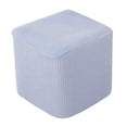 thumbnail image 4 of 10 "-13" Funda Elástica Otomana Reposapiés Reposapiés Cubierta Suave Para Sala De Estar Gris Sunnimix Funda otomana de 1 pieza, 4 of 8