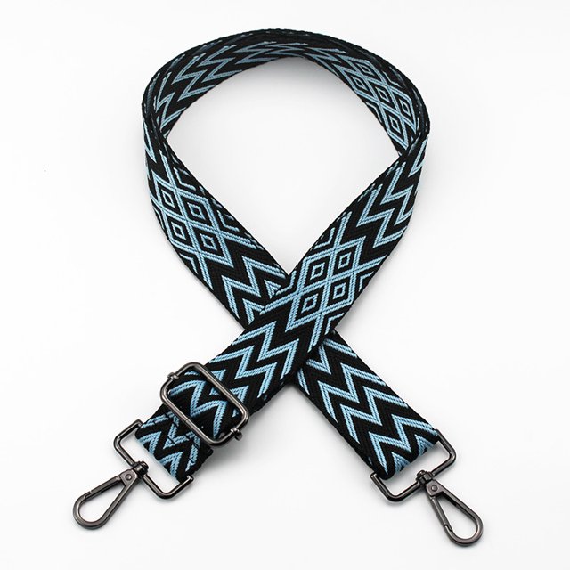 Correa de bolso extendida de jacquard bordada Correa de bolso de estilo étnico ajustable de repuesto Accesorios Correa de hombro cruzada de un solo hombro para bolso de mujer