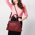 thumbnail image 4 of Bolso de hombro femenino de gran capacidad de pu, bolso de viaje para trabajar, bolso de mensajero simple, 4 of 5