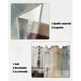 thumbnail image 5 of Swag Curtains, Abstract Modern Brown Blue Oil Painting Rod Pocket Kitchen Curtains Valances Tier Curtains Swag Valance Curtains for Bedroom Living Room 36" x 36", 2 Panels, 5 of 6