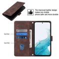 thumbnail image 3 of Compatible with Samsung Galaxy A54 5G Classic Embossed PU Leather Case with Card Holder Shockproof Cover, 3 of 5