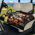 thumbnail image 3 of Psesaysky Golf Cart Seat Covers, Golf Cart Seat Towel Blanket with Handle, Foldable, Soft and Comfortable, Suits EZGO, Yamaha, Club Car and Other 2-Seat Carts, 51"x 30.3", Hawaiian Skull USA Flag, 3 of 8