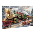 thumbnail image 2 of 500 PCS Vintage Art Christmas train Wooden Puzzles 500 Piece,Wonderful imagination,Brain Challenge,Exquisite Christmas Gift,Suitable for relaxing during holidays,Classic Christmas train Fun Puzzle, 2 of 6
