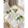 thumbnail image 5 of St. Patrick's Day Placemats Set of 4, Lucky Shamrocks Boots Books Green Plants Placemats for Dining Table, Place Mats for Kitchen Tabletop, Waterproof Wipeable Dining Table Mats Set, 5 of 9
