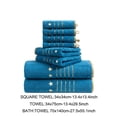 thumbnail image 5 of Bxaolu 8 Piece Bath Towel Set, Microfiber Bathroom Towel - 2 Bath Towels, 2 Hand Towels, and 4 Wash Cloths, Super Soft, Star Pattern Highly Absorbent Towels for Bathroom, Gym, Hotel, and Spa, 5 of 8