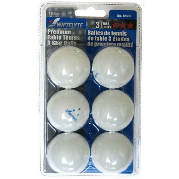 6 Pack 3 Star Table Tennis Balls