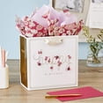 thumbnail image 2 of Signature 7" Medium Birthday Gift Bag with Tissue Paper (Pink Flowers), 2 of 3