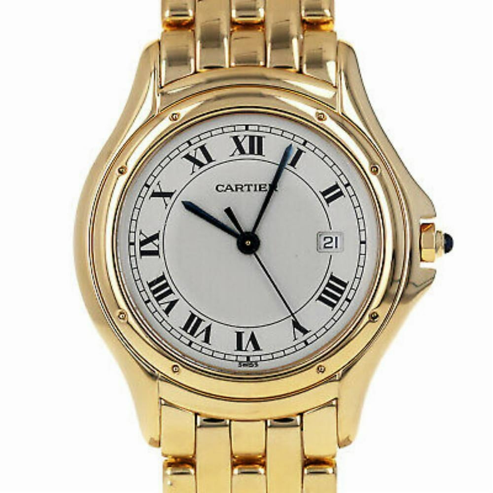 Cartier PreOwned Cartier Cougar 887904 Gold Women Watch (Certified