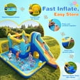 thumbnail image 5 of Veeboto Bounce House with Slide, Jumping Area, Pool, Punching Bag, Ball Pit, Crawl Tunnel, Inflatable Water Slide for Ages 3-12, Indoor/Outdoor Bouncy Castle with Blower, 5 of 8