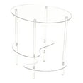 thumbnail image 2 of Acrylic Side Table 3 Tier End Table Bed Sofa Nightstand Sturdy Construction for Home Apartment Condo, 2 of 9