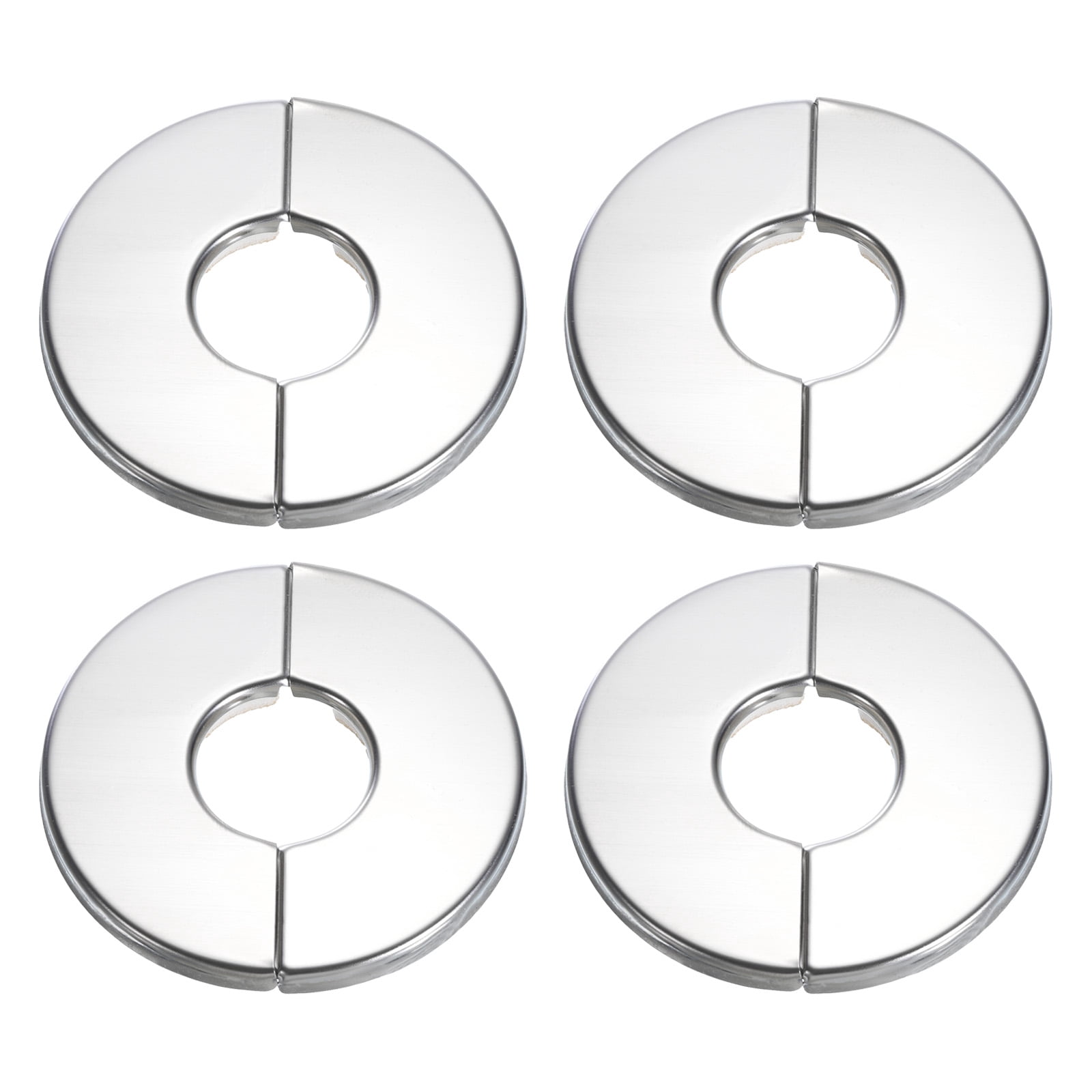 Placas De Escudo Para Tuberías - Pack De 4, Diámetro Interior 26.5 Mm, ABS, Autoadhesivas, Negro