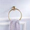 thumbnail image 2 of Towel Ring Antique Brass Hand Towel Holder Bathroom Accessories Brushed Shower Towel Hanger Round Wall Mounted, 2 of 5