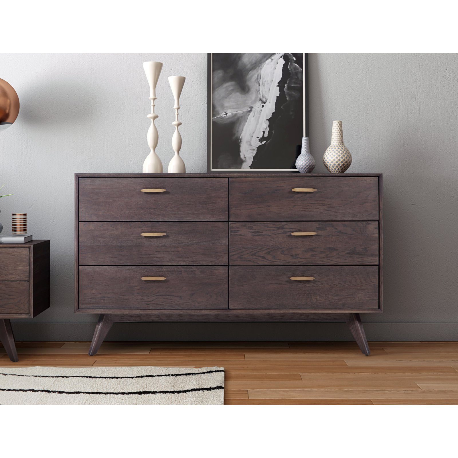 TOV Furniture Loft Wooden 6 Drawer Dresser - Walmart.com