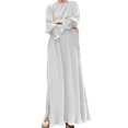 thumbnail image 1 of SZXZYGS Robes d'Invité de Mariage pour Femmes Midi Hiver Femmes Printemps Automne Manches Longues Ample Confortable Couleur Unie Jupe Robe 2024, 1 of 4