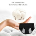 thumbnail image 2 of Sonducket 6 unids/set de ropa interior Menstrual para adolescentes, pantalones transpirables y a prueba de fugas para mujeres Ropa interior Negro S, 2 of 6