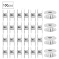 thumbnail image 2 of Metal Bobbin,100pcs Aluminum Bobbins Empty Bobbin Sewing Machine Parts Power Packed Performance, 2 of 9