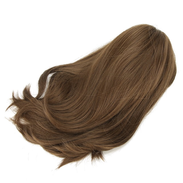 Couleur de Cheveux Brune, Couleur de Cheveux Brune Naturelle Résiliente Cheveux Courts Faux Cheveux Fête Cheveux Courts pour Jeu de Rôle pour Fête Cosplay pour Quotidien