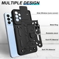 thumbnail image 3 of Samsung A23 Case, Galaxy A23 5G/4G Case with HD Screen Protector, Heavy Duty Shockproof Protective Case with Magnetic Car Mount Ring Stand [Military Grade] Protective Case, Black, 3 of 7
