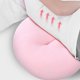 thumbnail image 2 of Almohada de maternidad multifuncional en forma de U de algodón rosa con soporte de cintura ajustable para dormir de lado. JM MX-0137169FYD, 2 of 4