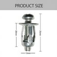 thumbnail image 5 of Expansion Screw Petal Nut, x 20 Petal Shape Metal Nut Jack Nuts Petal for Hollow Wall Iron Plastic Thin Metal Thin C, 5 of 7