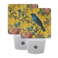 thumbnail image 7 of LED Sensor Night Light Auto On/Off Dusk to Dawn Lamp for Bedroom Hallway Bluebird Surrounded by Flowers 2 Pack, 7 of 7