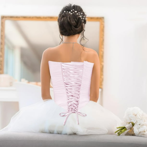 corset back for wedding dress Corset Detachable Sleeves 3D Flower Wedding Dress