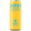 ARIH Postbiotic Energy Drink, Zero Sugar Clean Energy Drink with 100mg Natural Caffeine, Lemon Crest, 12 fl oz