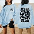 thumbnail image 2 of Fiaer Plus Size Sweatshirt for Women Cool Skeleton Graphic Funny Pullover Crew Neck Long Sleeve Baggy Fashion Tops Light Blue M, 2 of 4