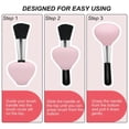thumbnail image 5 of Fundas para brochas de maquillaje, estuche organizador de brochas de silicona para almacenamiento de maquillaje, soportes para brochas reutilizables para viajes, 3 uds., 5 of 5