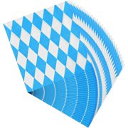 120pcs Bavaria Napkins Oktoberfest Party Decoration 33x33cm Decorative Napkins for Munich Oktoberfest Disposable Paper Napkins for Beer Tents Table Decoration German Beer Festival Supplies