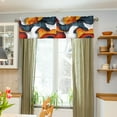 thumbnail image 3 of Yayeee Kitchen Valance Rod Pocket 54" x 18" Living Room Window Curtain, Abstract Wavy, 3 of 6