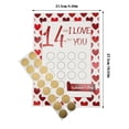 thumbnail image 3 of 14 Things I About You Valentine's Day Countdown Scratch Off Craft Advent Calendar Customizable Keepsake For Family, 3 of 9