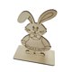 thumbnail image 1 of (No. 10) Adorno de madera Manualidades de Pascua Decoración de mesa de conejo, 1 of 10