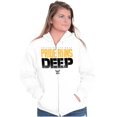 thumbnail image 4 of United States Navy Pride Runs Deep Unisex Plus Size Zip Hoodie Brisco Brands 2X, 4 of 5