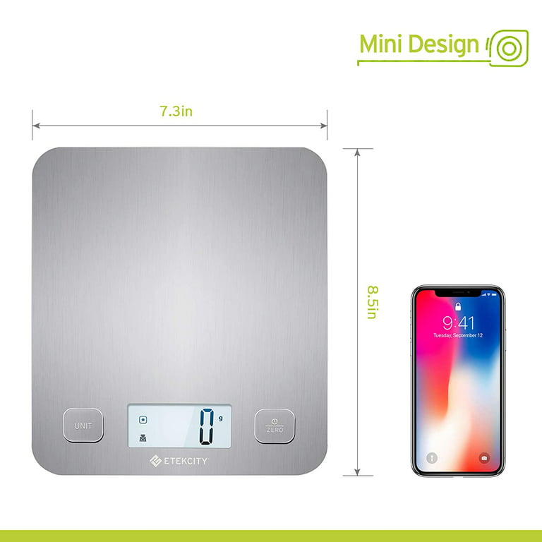 Etekcity Digital Kitchen Weighing Scale, Digital Grams and Ounces for Weight  Loss, Baking, Cooking, Keto and Meal Prep