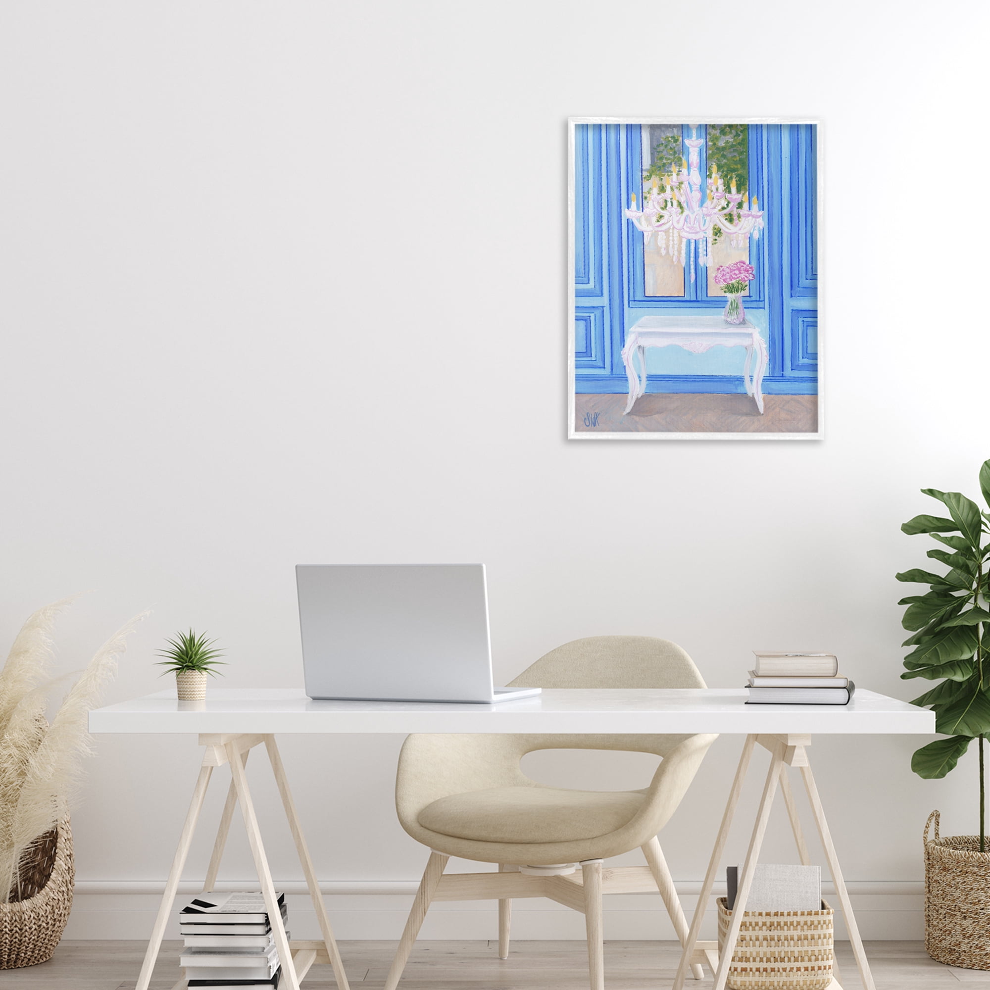 Stupell Industries French Window Architecture White Framed Giclee Art, design by Sarah Waldron Kimball