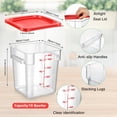 thumbnail image 2 of Contenedor de almacenamiento de alimentos Suclain Square Policarbonato 18qt/17L, 2 of 6