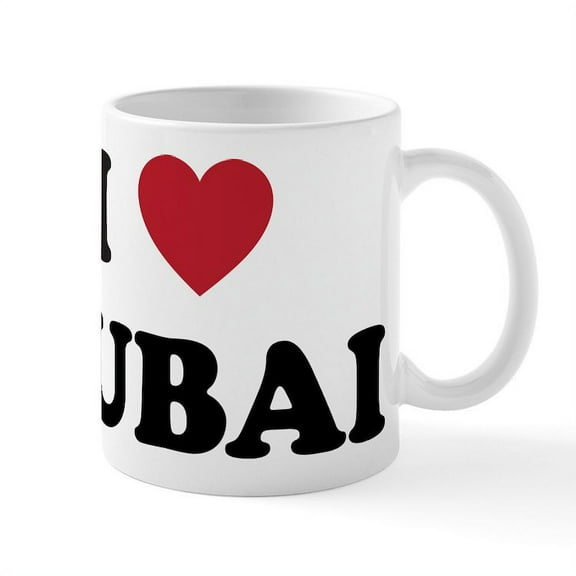 CafePress - I Love Dubai Mug - 11 oz Ceramic Mug - Novelty Coffee Tea Cup