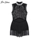 thumbnail image 2 of Girls Shiny Rhinestone Sequin Jazz Dance Dress Sheer Mesh Tassel Hem Skating Ballet Leotards Dresses Stage Performance Dancewear8 Gong Bohan LED, 2 of 2