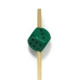thumbnail image 3 of BambooMN Party Dice Toppers for Appetizers Cocktails Burgers Bamboo Skewer Picks - 4.7" (12cm) - Green - 1,000 Pieces, 3 of 5