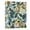 Autumn Tropical Foliage, variant on Haosy Hardcover 3 Ring Binder 1.5 Inch Ring Decorative Binder Organizer for Home School Office, Teal White Leaf